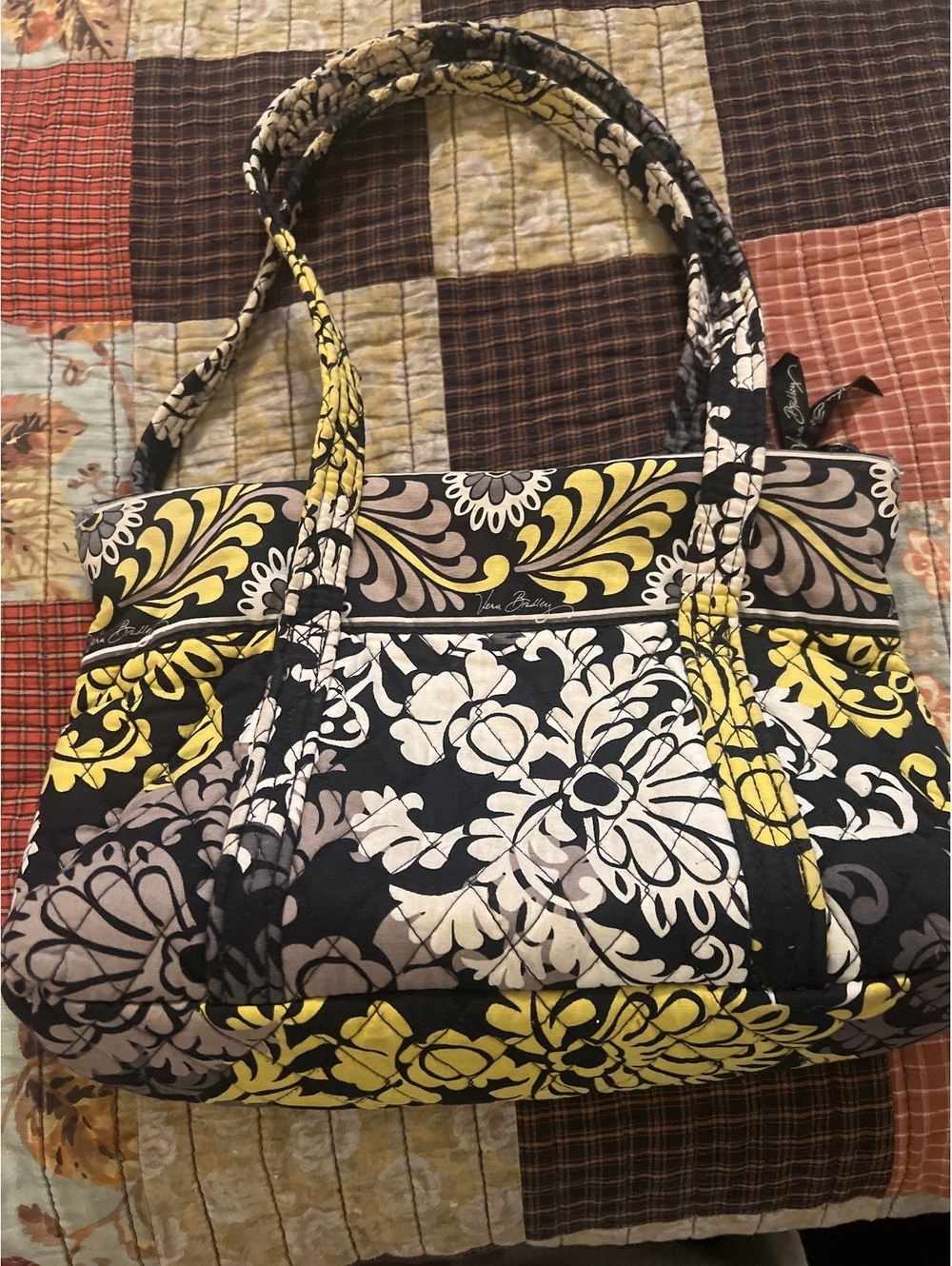 Vera Bradley Quilted Floral Print Tote Bag